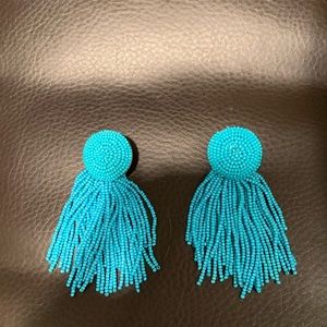 Fringe Beaded Earrings